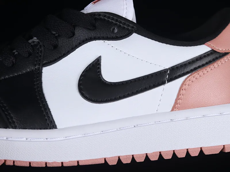 All categories Air Jordan Jordan series basketball shoes Air Jordan 1 Low Z version Air Jordan 1 Low Golf "Rust Pink" AJ1 Joe 1 new golf version black and white pink DD9315-106